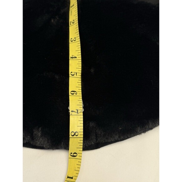 Sprigs Adjustable Black Faux Fur Hand Muff Belt Bag with Extender Soft & Warm - Picture 8 of 10